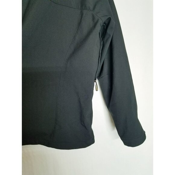 EMS Black Full Zip Hiking Outdoors Athletic Jacket Womens Size Large Softshell - Picture 8 of 12